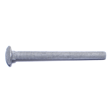 3/8"-16 x 4-1/2" Carriage Bolt, Coarse Thread, Galvanized 