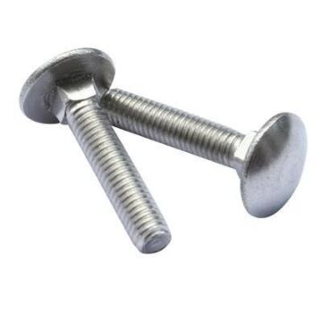 Star Stainless 3/8-16 8 in SS Grade 18-8 Carriage Bolt