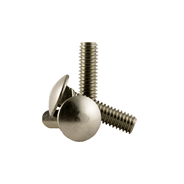 3/8"-16 x 2-3/4" Carriage Bolt, Coarse Thread, Zinc 