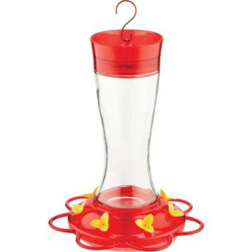 More Birds Garnet Glass Hummingbird Feeder - 20 oz