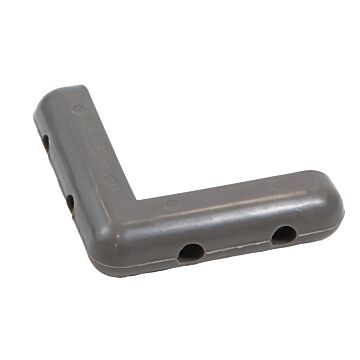 World Casters & Equipment Manufacturing 4 x 4 in Gray Corner Bumper