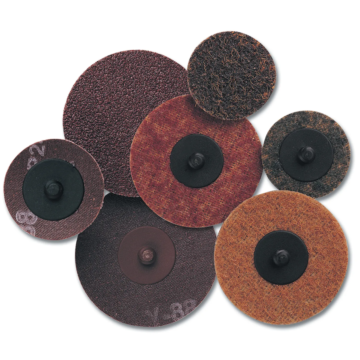 Pearl Abrasives 3" Mini Conditioning Discs Laminated Cloth - 3 AO Quickmount™ Mini Conditioning Discs, Laminated Cloth, A60/Orange