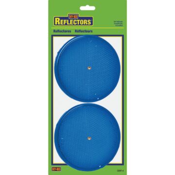 HY-KO Hy-Ko 3-1/4 In. Dia. Round Blue Nail-On Reflector (2-Pack)