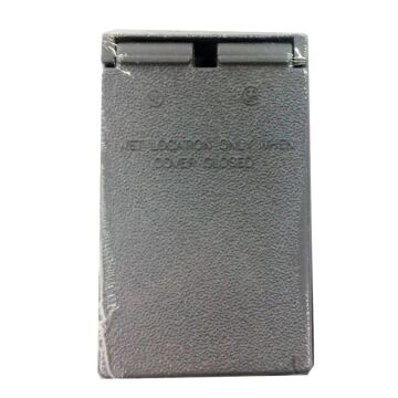 BWF® 4-9/16 in 2-13/16 in Die-Cast Metal Power Outlet Cover