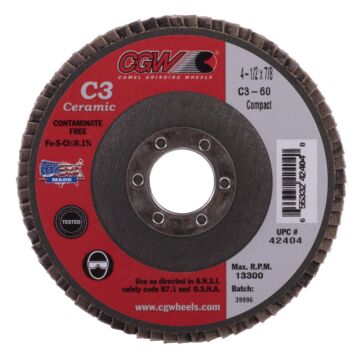 CGW 4-1/2 in 7/8 in Flap Disc