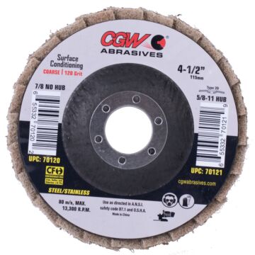 CGW 4-1/2 in 7/8 in Coarse Type 29 Flap Disc