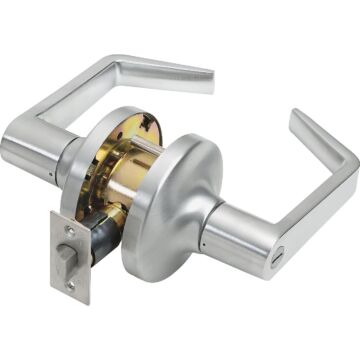 Tell Satin Chrome Privacy Door Lever 