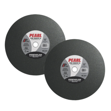 Pearl Abrasive Large Diameter Premium Silicon Carbide - 14 x 1/8 x 1 Premium SC Cut-Off Wheels for Masonry, C36S