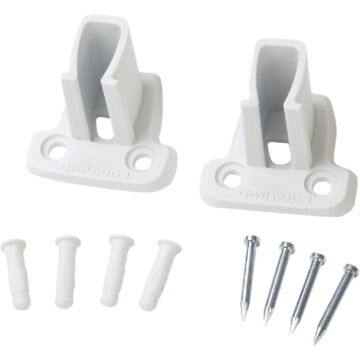 Closetmaid SuperSlide Wire Shelf End Bracket (White - 2pk)