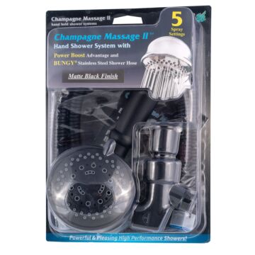 Whedon Products Showerhead Handheld 5 Way Black