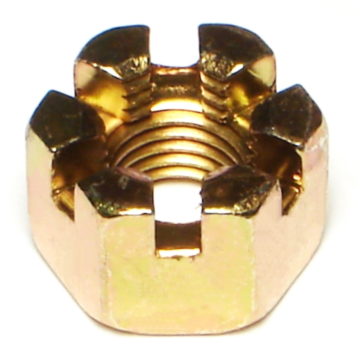 Castle Nut (Zinc) 10 mm - 1.25