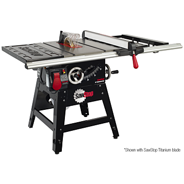 SawStop ASSEMBLY: 1.75HP Contractor Saw with 30” aluminum extrusion fence & rail kit