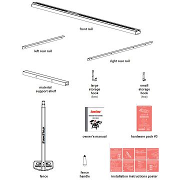 SawStop Contractor Fence Assembly