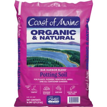 Coast of Maine Bar Harbor Blend 16 Qt. Organic Potting Soil
