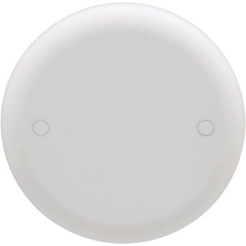 Carlon  Round Ceiling Blank Box Cover (White) 4 in.