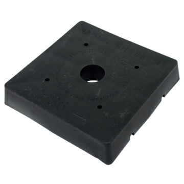 Simpson Strong-Tie Composite-Plastic Standoff Post Base for 6x6