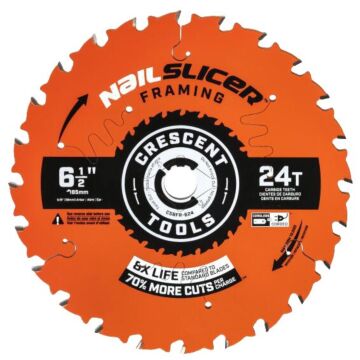 CRESCENT® Apex® NailSlicer™ 6-1/2 in Carbide Tipped Circular Saw Blade