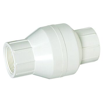 Boshart Industries 1-1/2" PVC SPRING LOADED C/V THREADED NPT