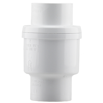 Campbell 1-1/4" IPS PVC Solvent Weld Swing Check Valve