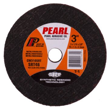 Pearl Abrasives 3 x 1/16 x 3/8 SRT™ Small Diameter Cut-Off Wheels, SRT46