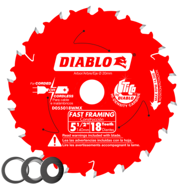 Diablo Tools 5-1/2 in. x 18 Tooth Fast Framing Saw Blade