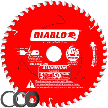 Diablo Tools 5-1/2 in. x 50 Tooth Aluminum Cutting Saw Blade