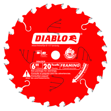 Diablo Tools 6 in. x 20 Tooth Framing Saw Blade for Porter Cable Saw Boss