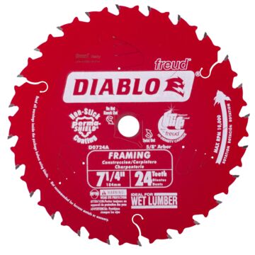 Diablo Tools 24T Framing Saw Blade - 7-1/4 in.
