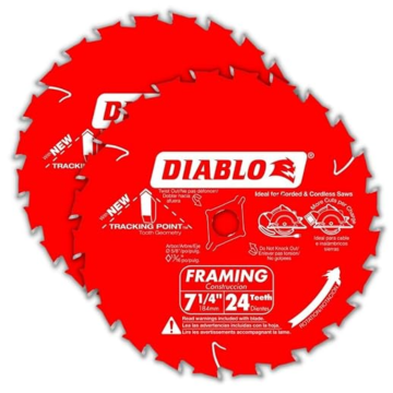 Diablo Tools 7-1/4 in. x 24-Teeth Demo Demon™ Framing/Demolition Saw Blade