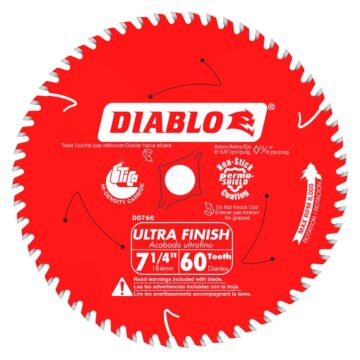 Diablo Tools 7-1/4 in. x 60 Tooth Ultra Finish Saw Blade