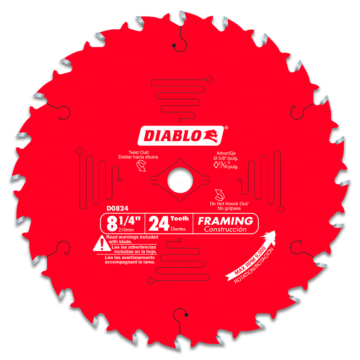 Diablo Tools 8-1/4 in. x 24 Tooth Framing Saw Blade
