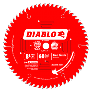 Diablo Tools 8-1/2 in. x 60 Tooth Fine Finish Saw Blade