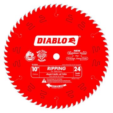 Diablo Tools 10 in. x 24 Tooth Ripping Saw Blade