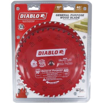 Diablo Tools Diablo Wood Demon 10 In. 40-Tooth Ultimate General Purpose Circular Saw Blade (2-Pack)