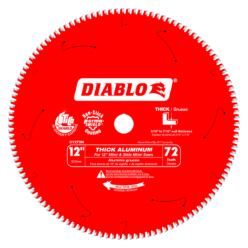 Diablo Tools 12 in. x 72 Tooth Thick Aluminum Cutting Saw Blade