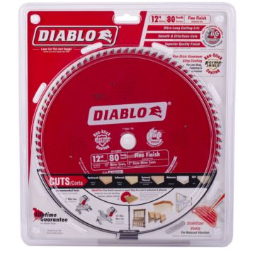 Diablo Tools 12 in. x 80 Tooth Fine Finish Saw Blade