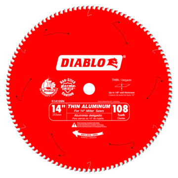 Diablo Tools 14 in. x 108 Tooth Thin Aluminum Cutting Saw Blade
