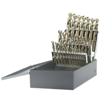 Drillco 29PC COBALT STUBBY DRILL SET 1/16 - 1/2 BY 64THS