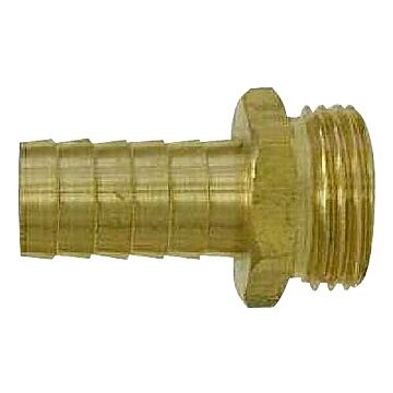 Brass Hose Adapter 3/4" MGH x 5/8" Barb