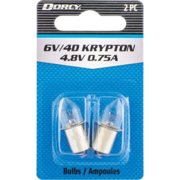 Dorcy 6V 4D Krypton Replacement Bulb (2pk)