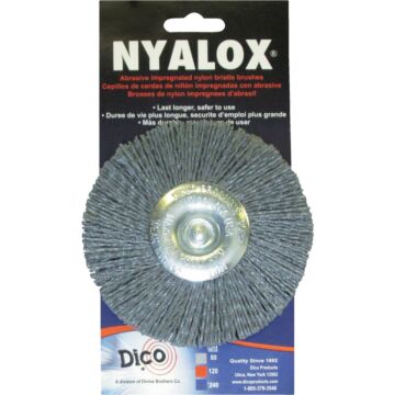Dico Nyalox 80 grit Wheel Brush (Gray) 4 in.
