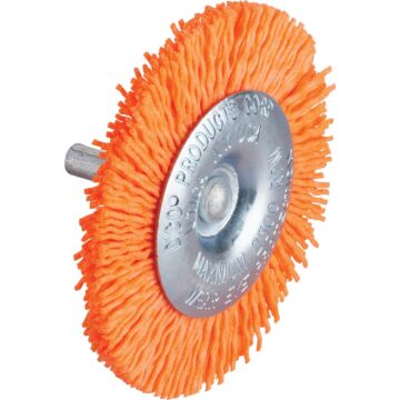 Dico Nyalox 120 grit Wheel Brush (Orange) 3 in.