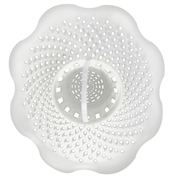 Danco Hair Catcher Bathroom Tub Strainer in White