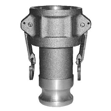 Jason Megadyne 3" Female Camlock x 2" Male Camlock Adapter, Aluminum