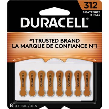 Duracell 312 Hearing Aid Battery (8-Pack)