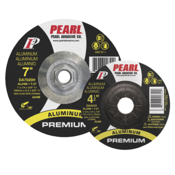 Pearl Abrasives Premium DC Grinding Wheel For Aluminum 4 x 1/4 x 5/8 AL24M T-27 DA4030