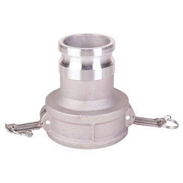 Jason Megadyne 4" Female Camlock x 3" Male Camlock Adapter, Aluminum