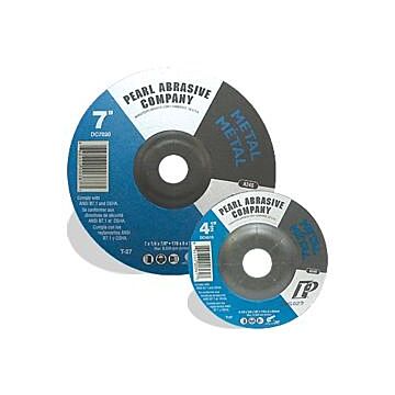 Pearl Abrasives 7 x 1/4 x 7/8 Premium AO Depressed Center Wheels, A24S, 10/Box