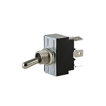 DC DPDT On-Off-On Sealed Toggle Switch, Flat Terminal