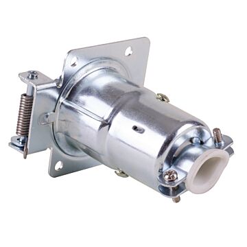 Buyers Die-Cast Zinc Plated Flat 7-Way Trailer Side Trailer Connector